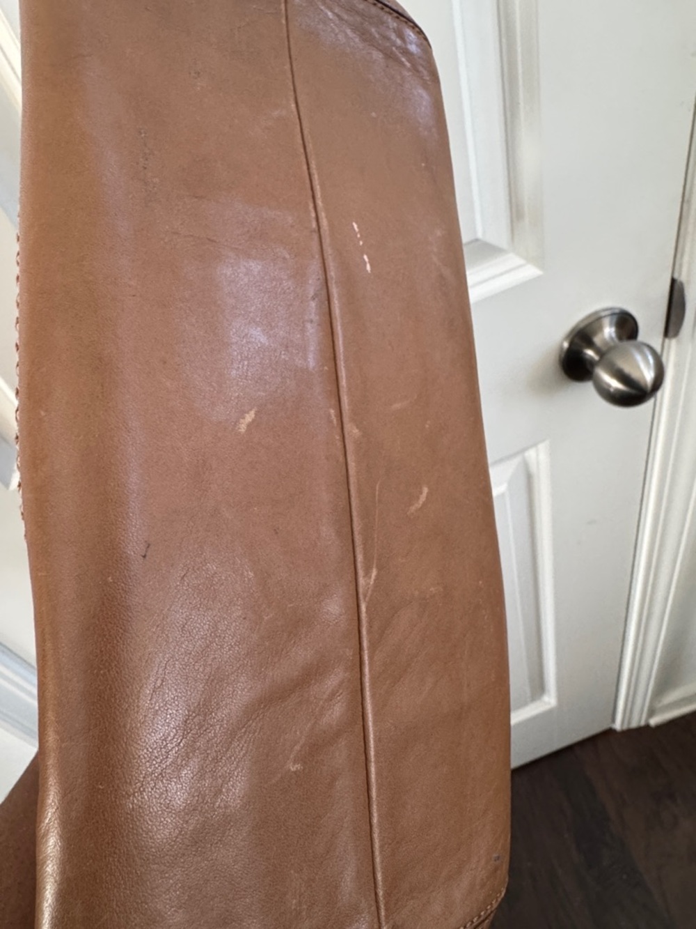 Coach Vintage Brown Signature Canvas Shoulder Bag with Tan Trim - Picture 14 of 16